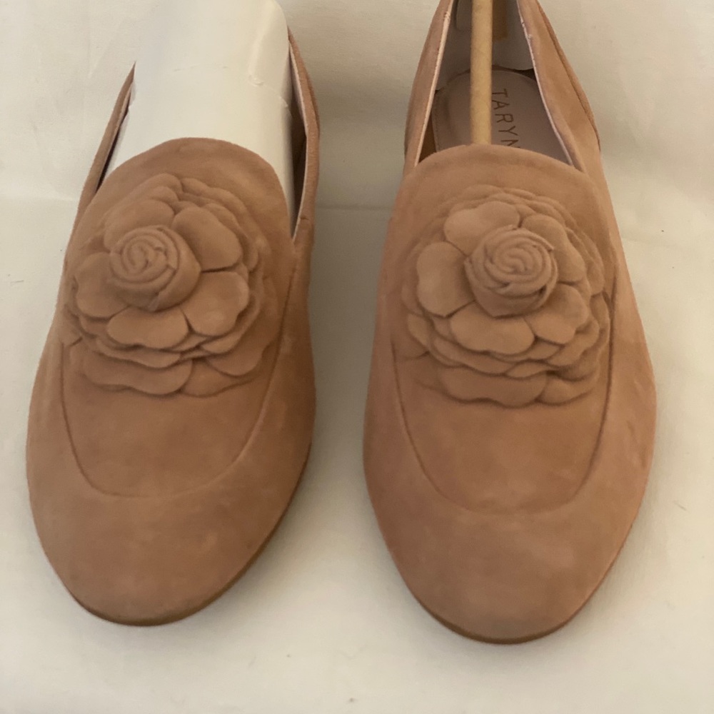Taryn Rose Pink Suede Loafer